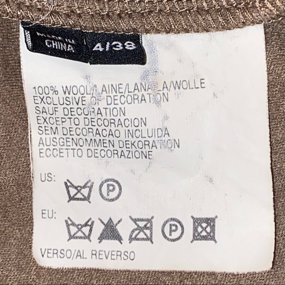 Karl Lagerfeld Wool Mini Ruched Skirt Women’s 4 Fall Christmas Holiday Gift - Picture 10 of 11